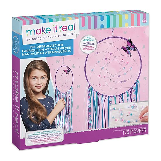 Make It Real DIY Dreamcatcher - Purple Pink Blue Butterfly