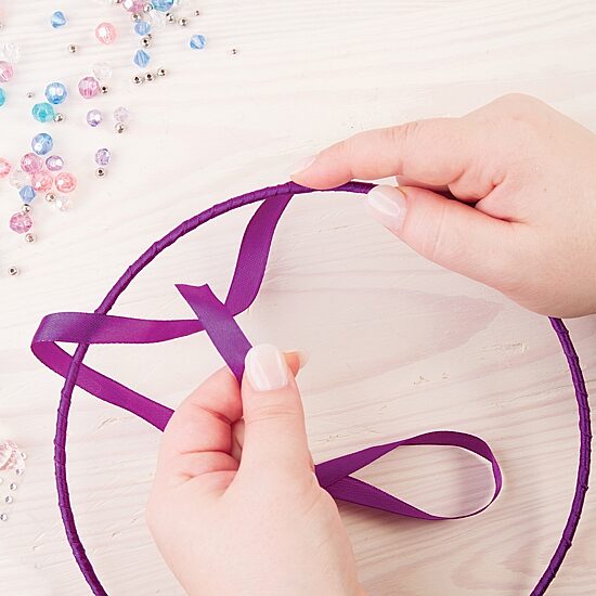Make It Real DIY Dreamcatcher - Purple Pink Blue Butterfly