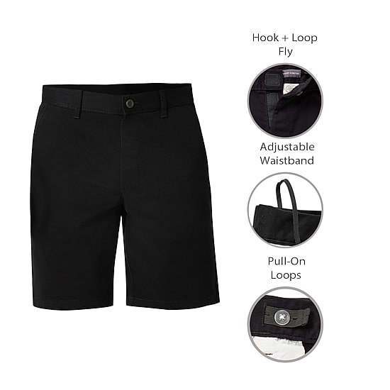 St. John's Bay Dexterity Mens 10" Adaptive Stretch Fabric Adjustable Features Easy-on + Easy-off Chino Short