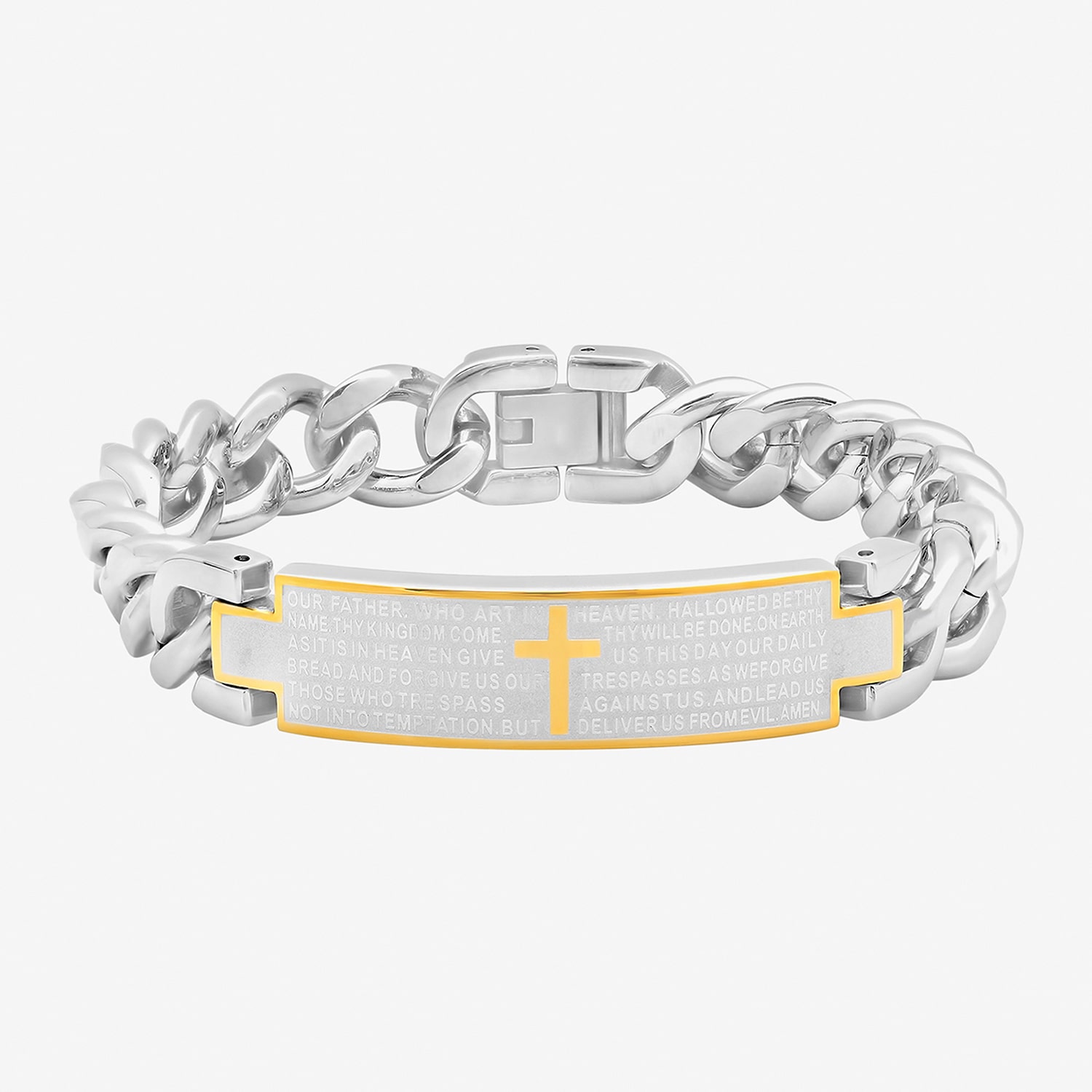 Mens Stainless Steel ID Bracelet