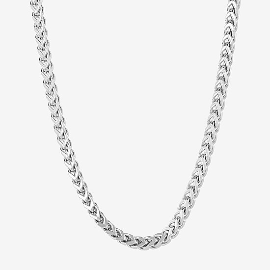 Mens Stainless Steel 24 Inch Link Chain Necklace