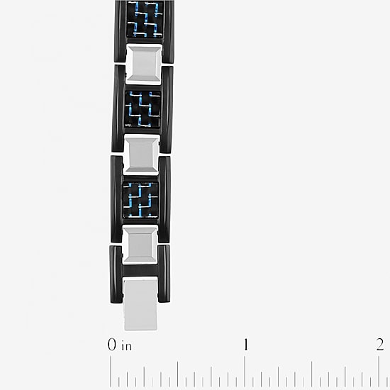  Mens Stainless Steel Link Bracelet
