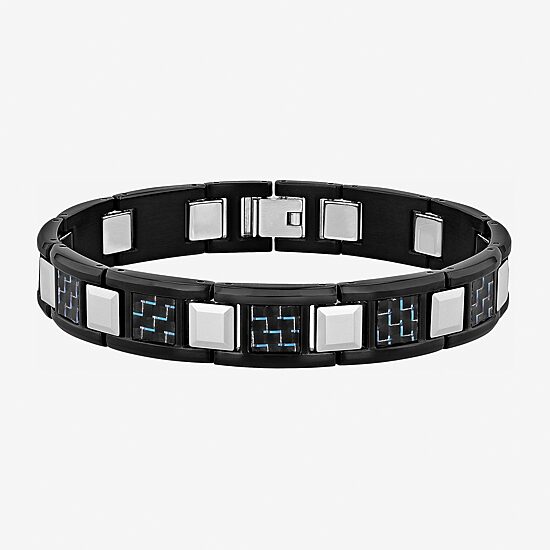  Mens Stainless Steel Link Bracelet