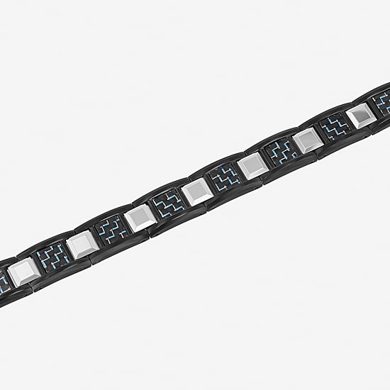 Mens Stainless Steel Link Bracelet