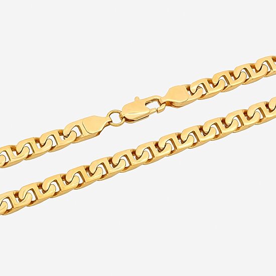 Yellow Stainless Steel Chain Necklace