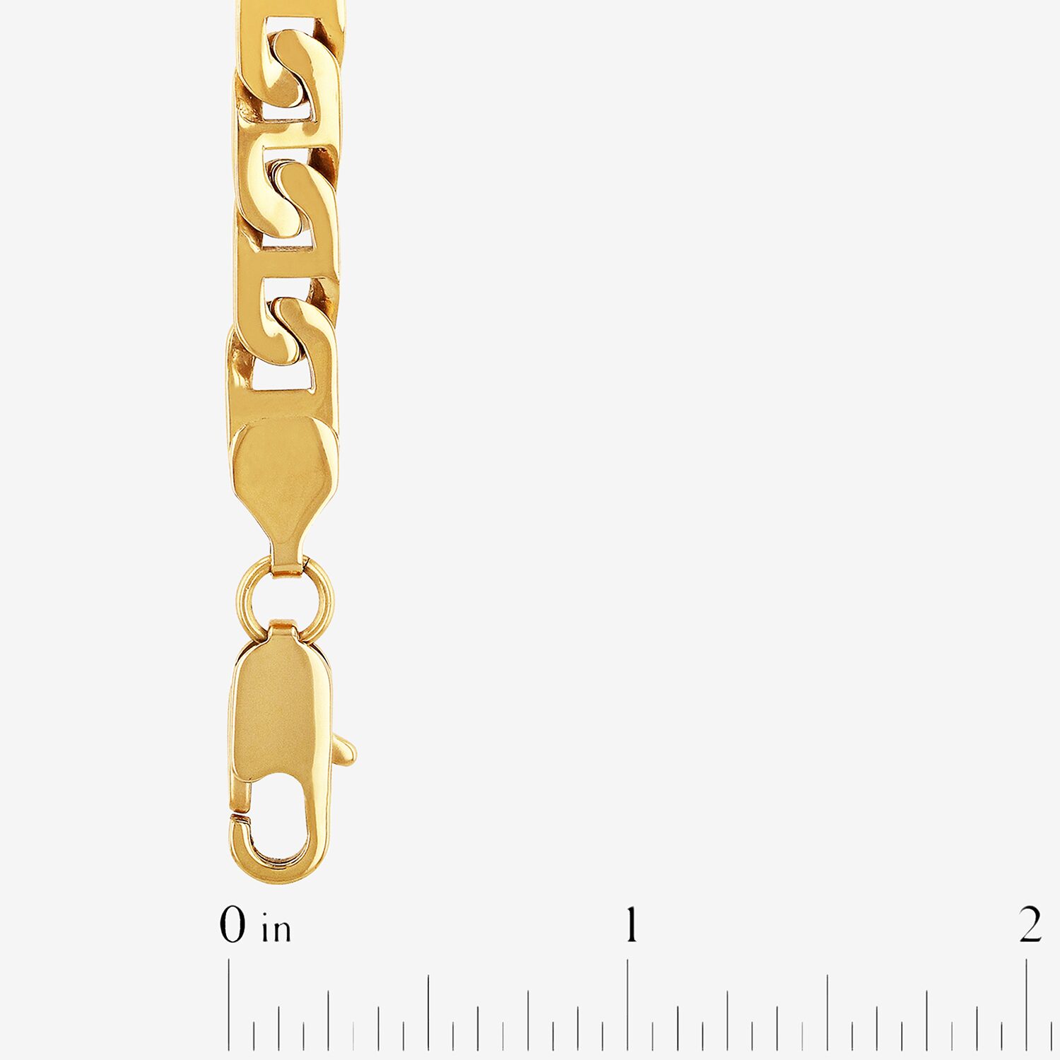 Mens Stainless Steel 8 3/4 Inch Link Bracelet