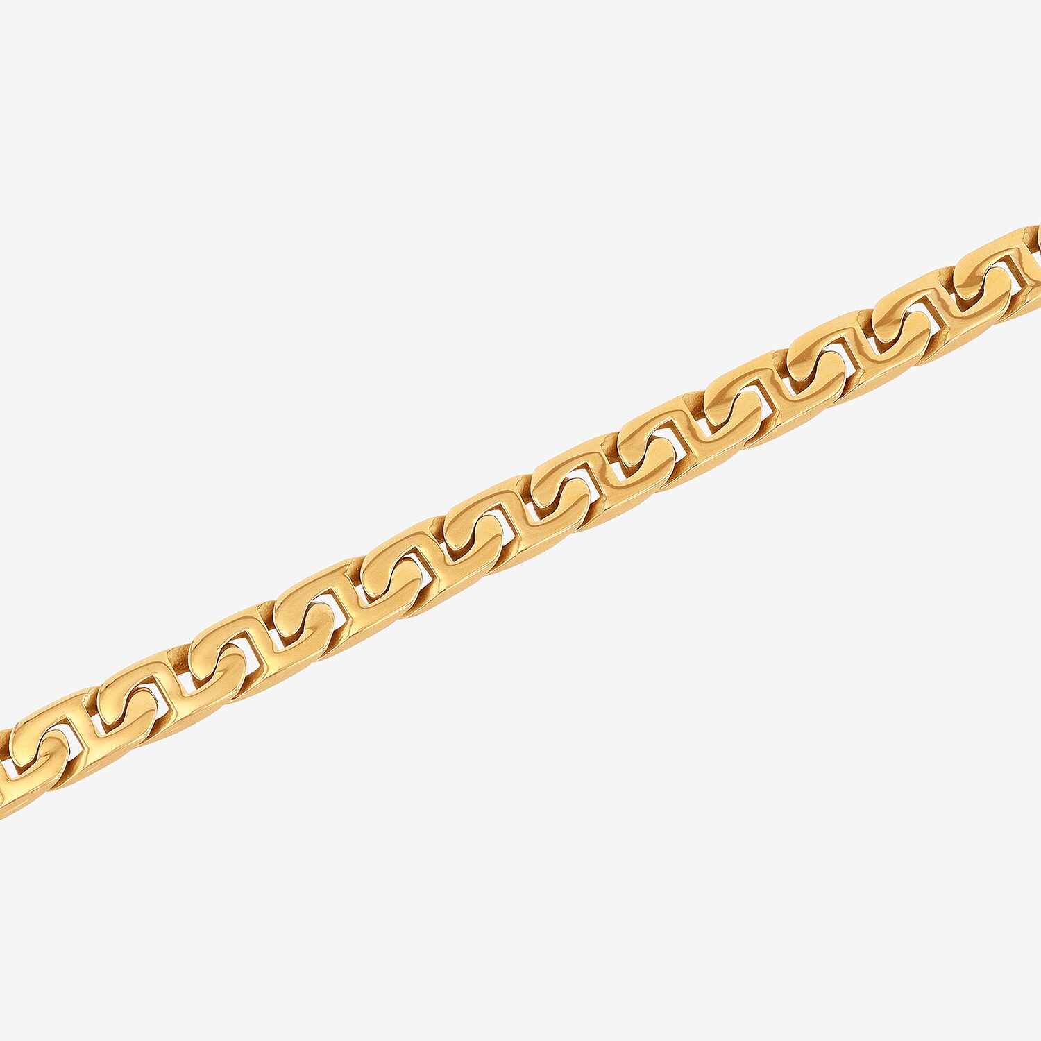 Mens Stainless Steel 8 3/4 Inch Link Bracelet