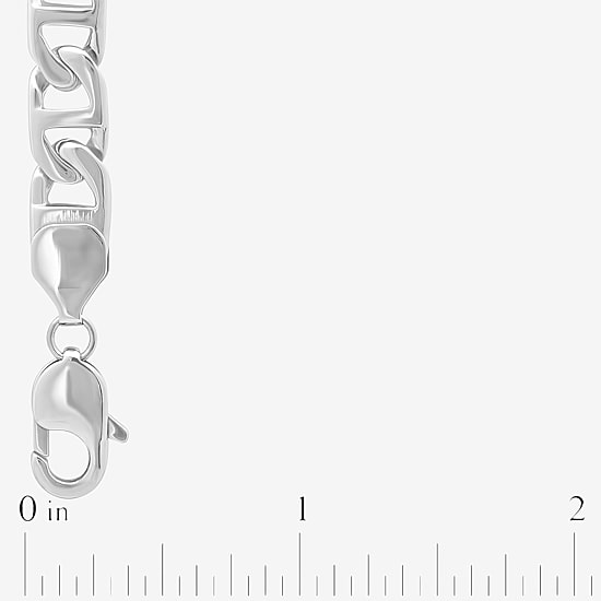 Mens Stainless Steel 8 3/4 Inch Link Bracelet
