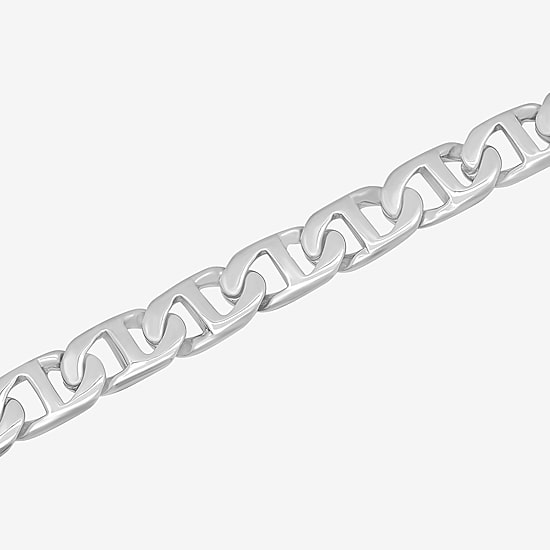 Mens Stainless Steel 8 3/4 Inch Link Bracelet