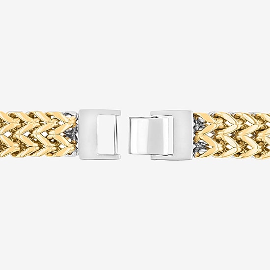 Mens Stainless Steel 8 1/2 Inch Link Chain Bracelet