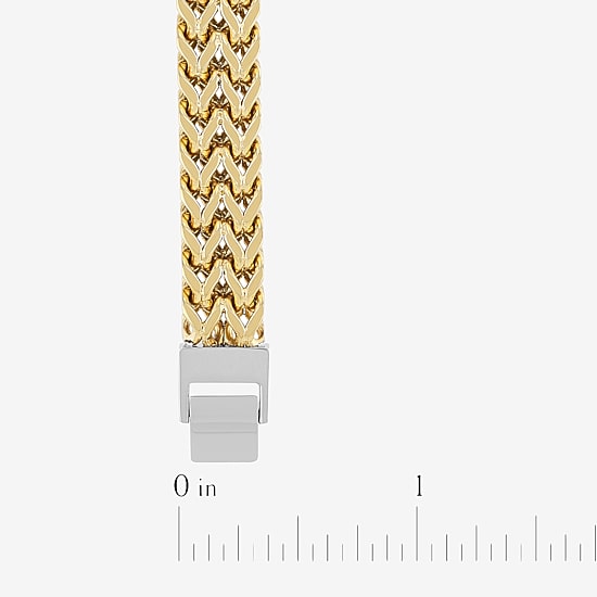 Mens Stainless Steel 8 1/2 Inch Link Chain Bracelet
