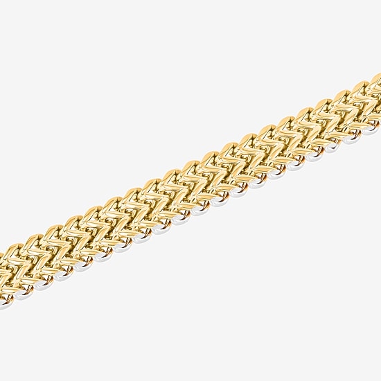 Mens Stainless Steel 8 1/2 Inch Link Chain Bracelet