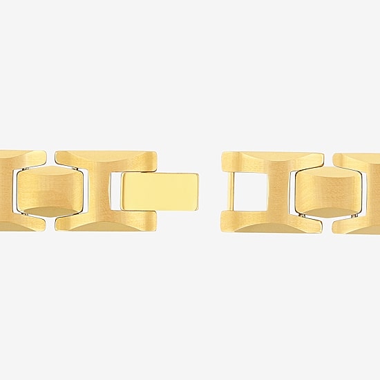 Mens Tungsten Solid Link Bracelet