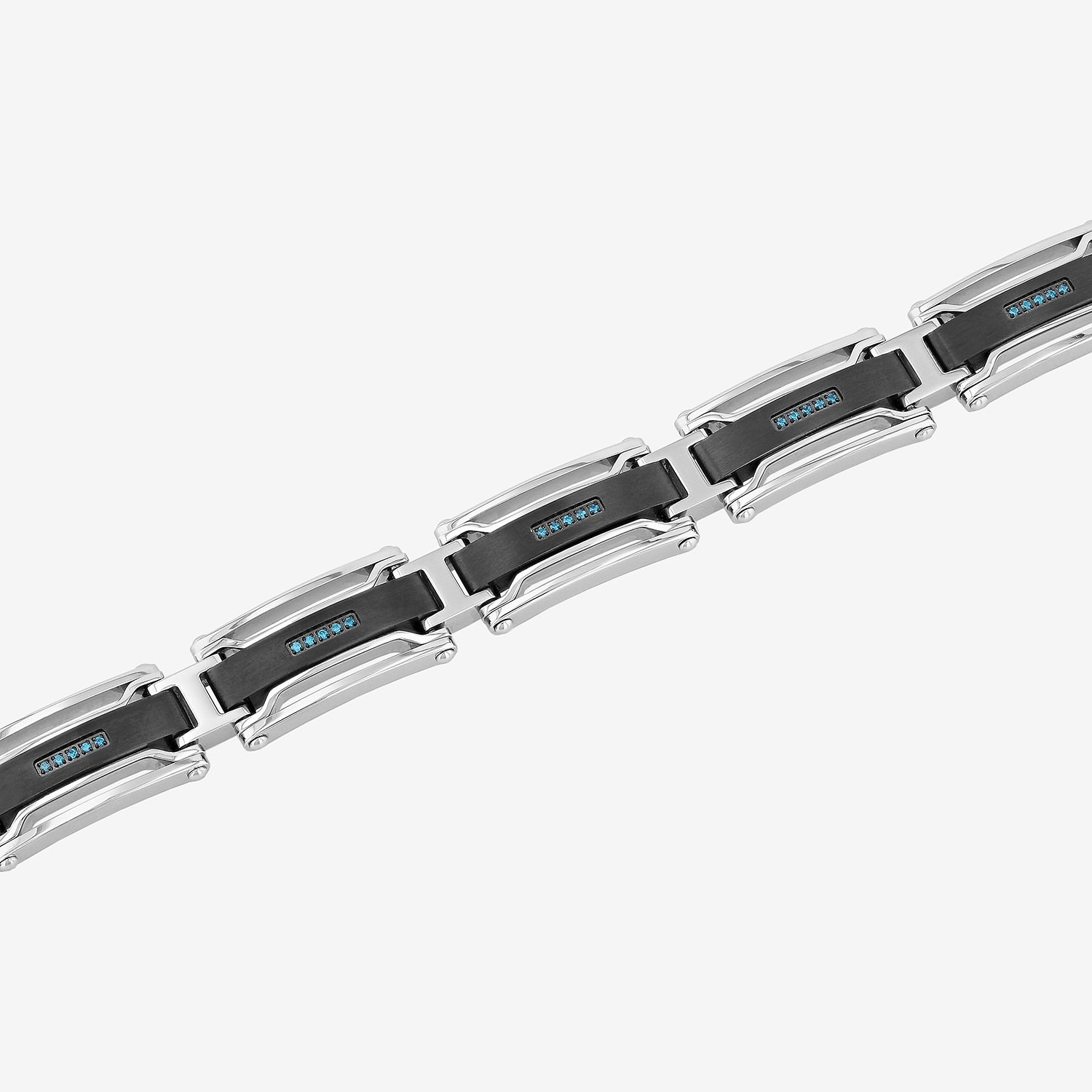Mens Stainless Steel Solid 8 1/2 Inch Link Bracelet