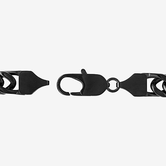 Stainless Steel Solid Curb Chain Necklace