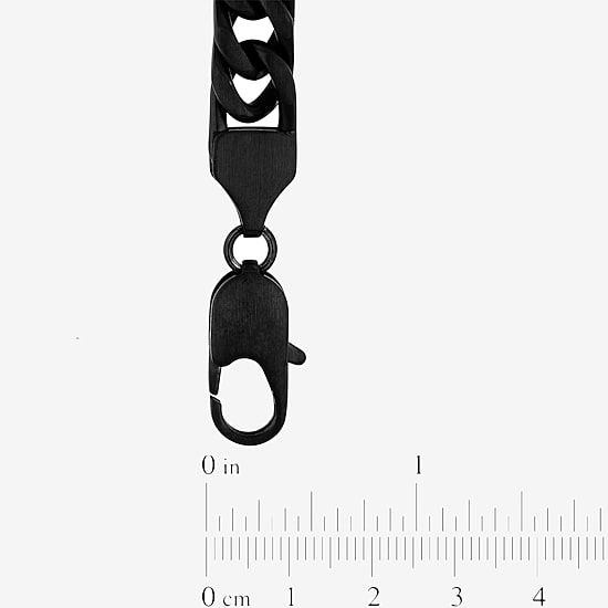 Stainless Steel Solid Curb Chain Necklace