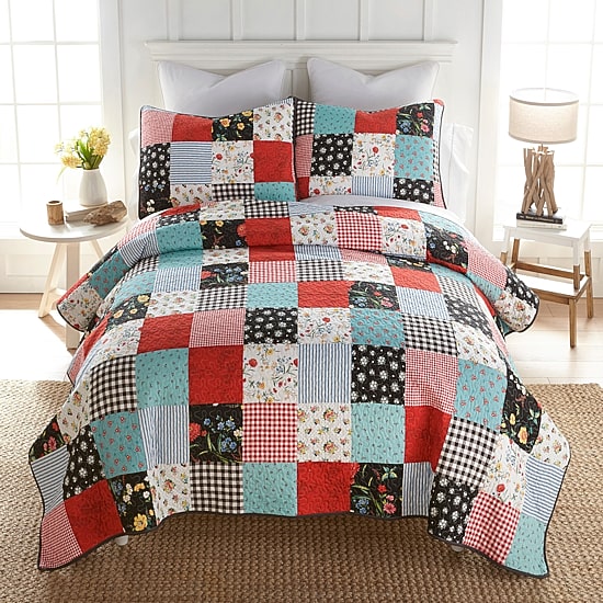 Donna Sharp Wild One Patch 3-pc. Embellished Quilt Set