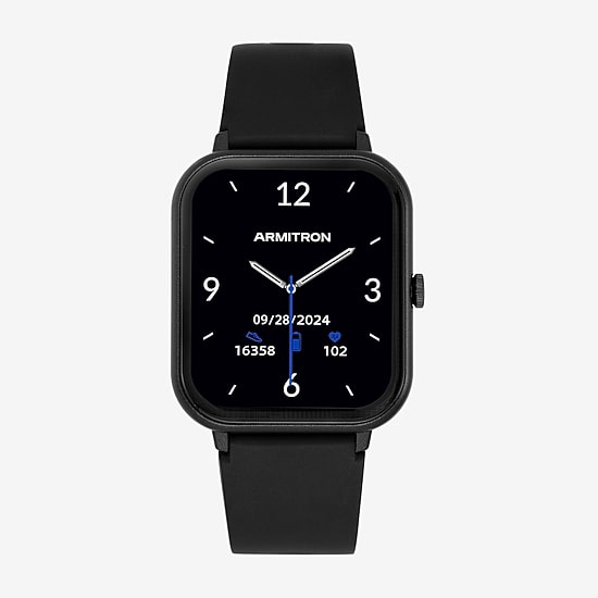 Armitron Connect Unisex Adult Chronograph Black Smart Watch 42-1017dgbk