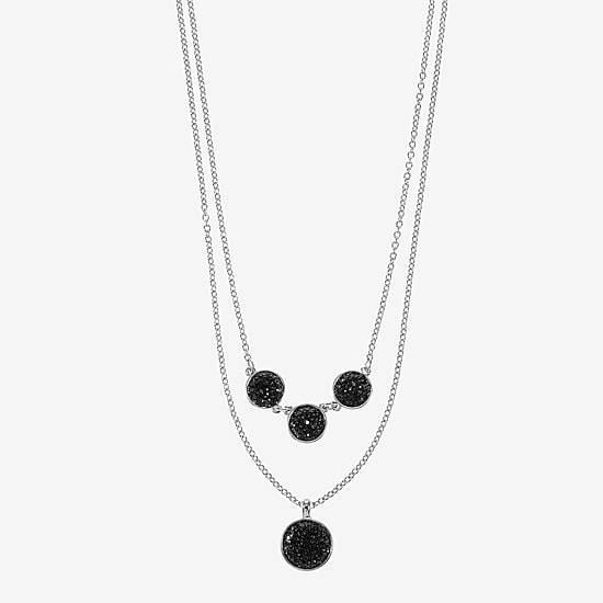 Mixit Womens Round 17 Inch Pendant Necklace