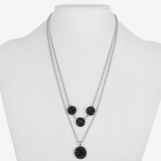 Mixit Womens Round 17 Inch Pendant Necklace