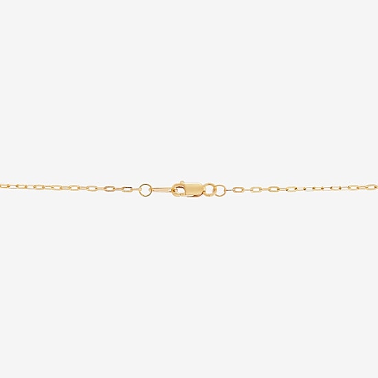 (H-I / Si1-Si2) Womens 2 CT. Lab Grown White Diamond 14K Gold Paperclip 18 Inch Pendant Necklace