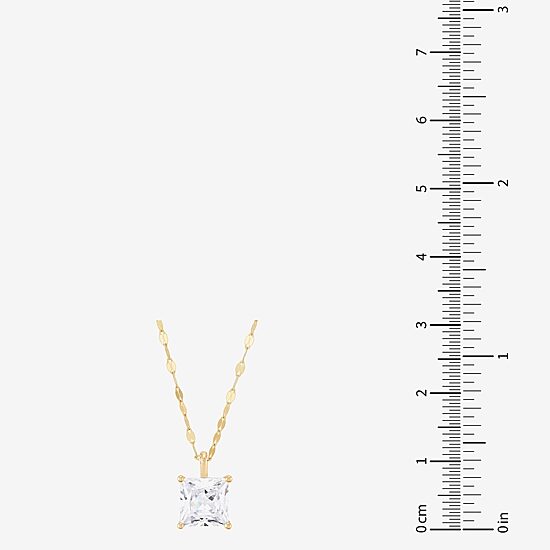 (H-I / Si1-Si2) Womens 2 CT. Lab Grown White Diamond 14K Gold 18 Inch Pendant Necklace