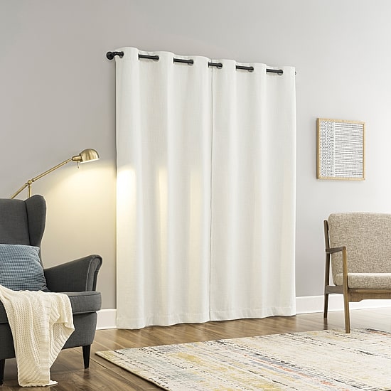 Sun Zero Aldwin Grommet Top Energy Saving 100% Blackout Single Curtain Panel