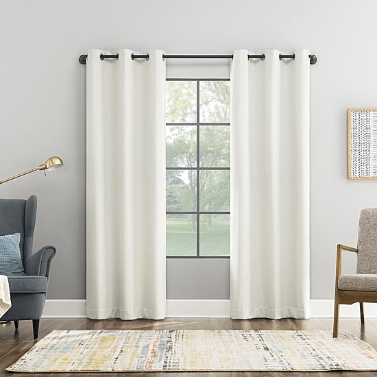 Sun Zero Aldwin Grommet Top Energy Saving 100% Blackout Single Curtain Panel