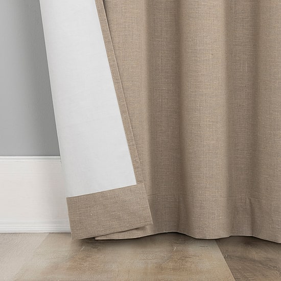 Sun Zero Treviso Back Tab Energy Saving 100% Blackout Single Curtain Panel
