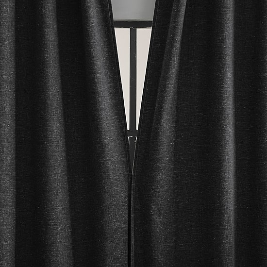 Sun Zero Treviso Back Tab Energy Saving 100% Blackout Single Curtain Panel