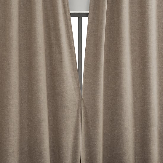 Sun Zero Treviso Back Tab Energy Saving 100% Blackout Single Curtain Panel