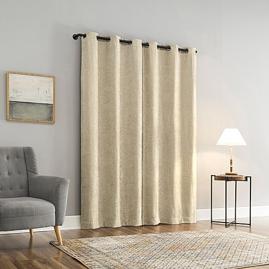 Sun Zero Isidora Grommet Top Energy Saving 100% Blackout Single Curtain Panel
