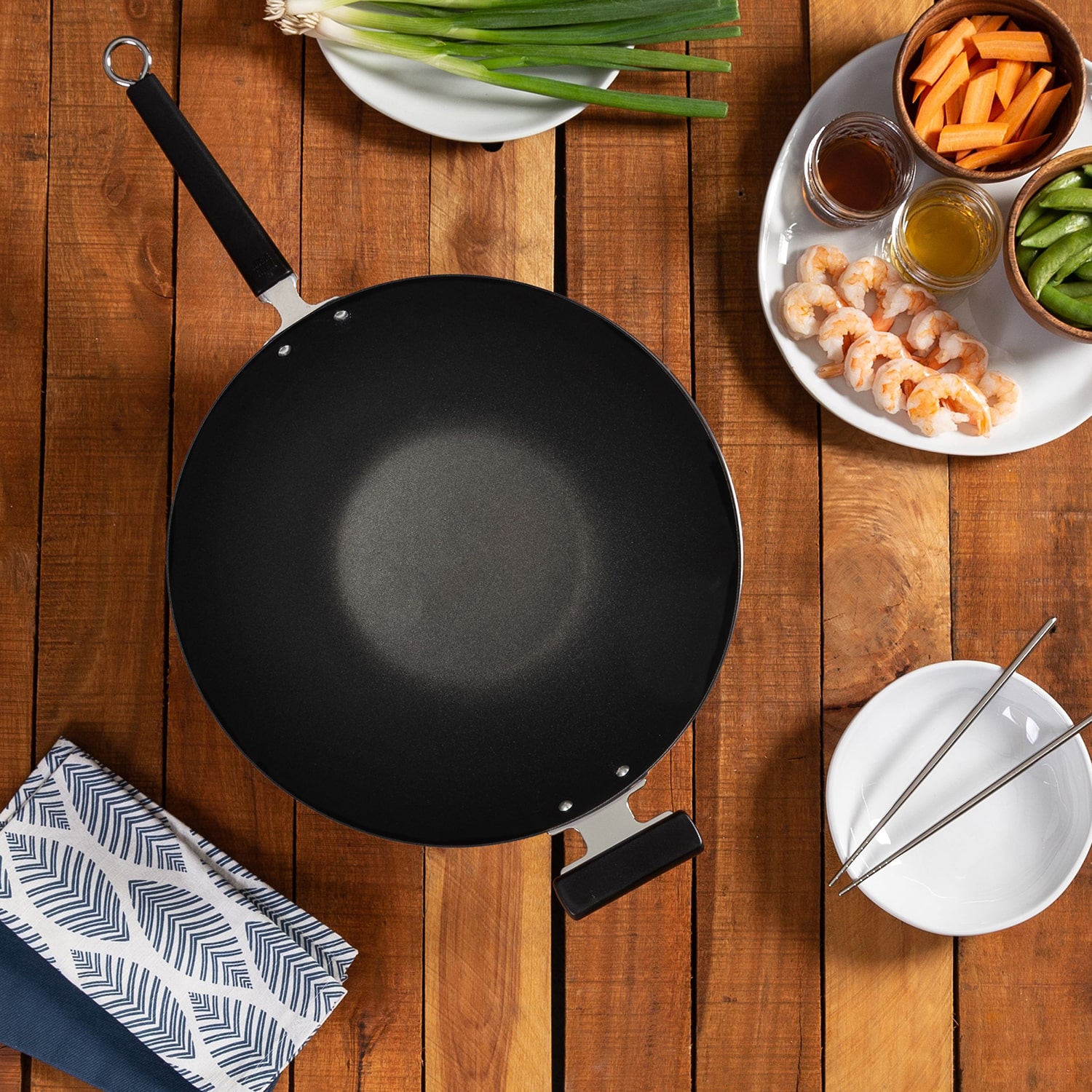 Joyce Chen Professional Series Carbon Steel 5-pc. Wok Set