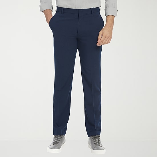 Van Heusen Ultra Flex Mens Classic Fit Dress Flat Front Pant