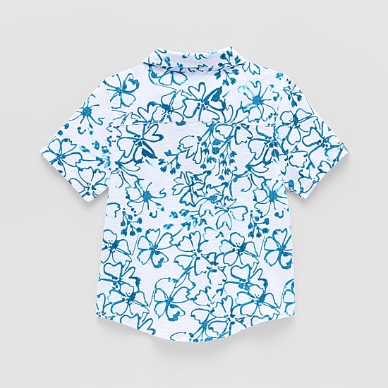 Okie Dokie Toddler & Little Boys Short Sleeve Regular Fit Button-Down Shirt