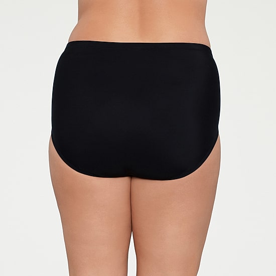 Liz Claiborne Plus COMFORT WAISTBAND Brief Bikini Swimsuit Bottom