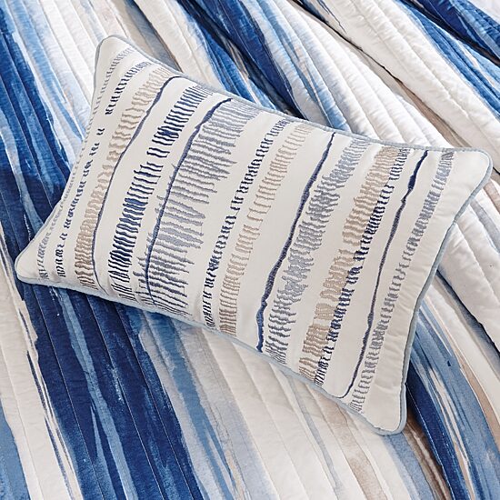 Madison Park Anchorage 6-Pc Printed Quilt Set With Throw Pillows