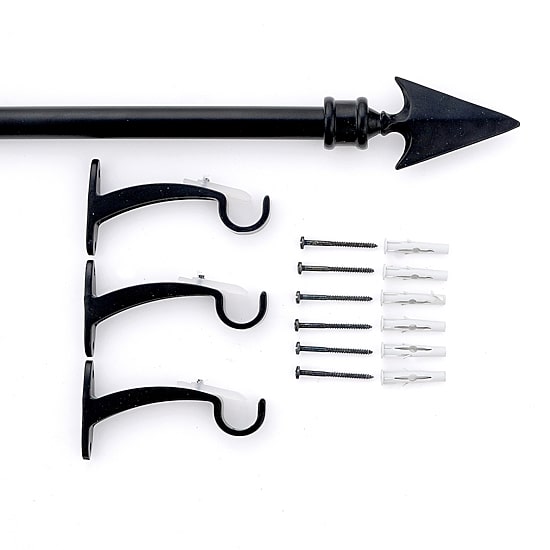 Deco Window Flat Arrow 3/4 IN Adjustable Curtain Rod