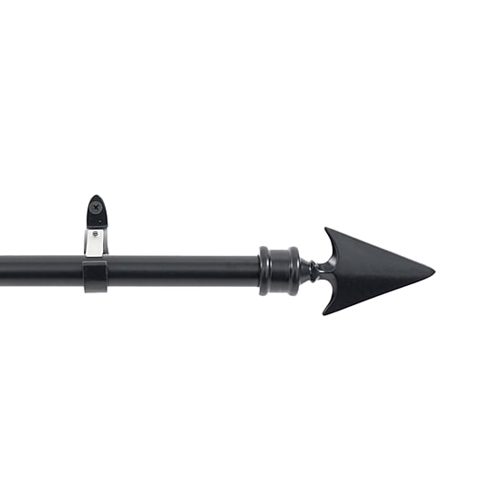 Deco Window Flat Arrow 3/4 IN Adjustable Curtain Rod
