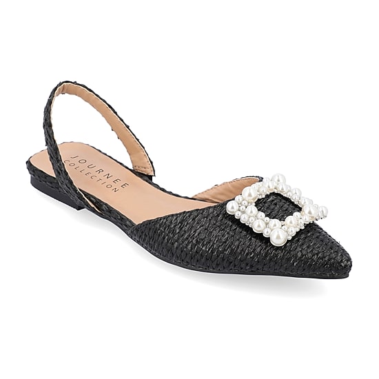 Journee Collection Hannae Womens Pointed Closed Toe Ballet Flats