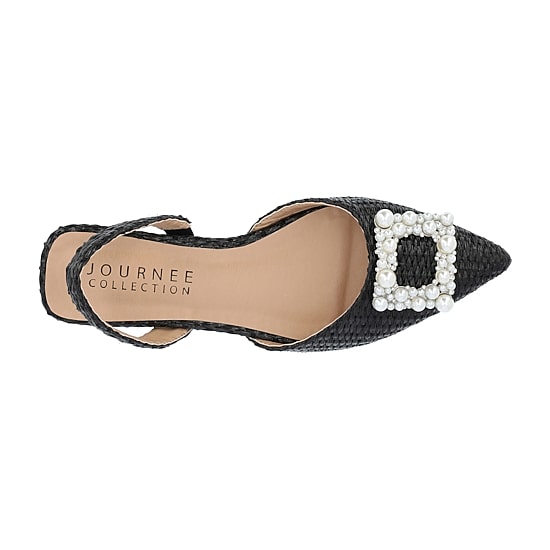 Journee Collection Hannae Womens Pointed Closed Toe Ballet Flats