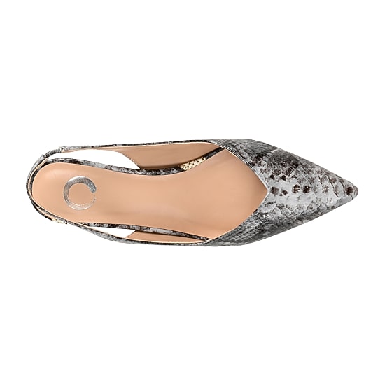 Journee Collection Mikoa Womens Pointed Closed Toe Kitten Heel Pumps