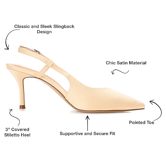 Journee Collection Knightly Womens Pointed Closed Toe Stiletto Heel Pumps