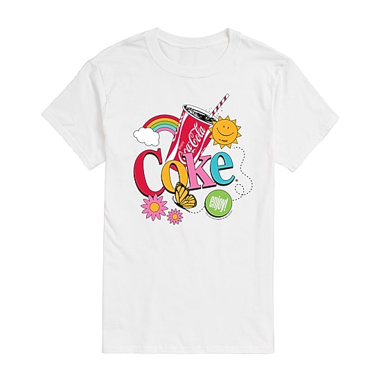 Mens Short Sleeve Coca-Cola Graphic T-Shirt