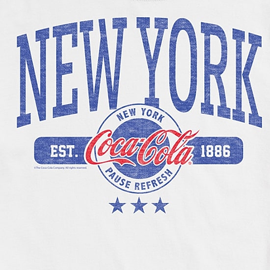 Mens Short Sleeve Coca-Cola Graphic T-Shirt