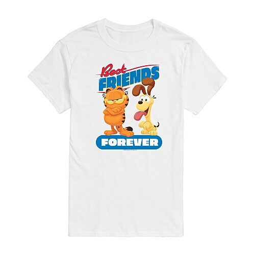 Mens Short Sleeve Garfield Graphic T-Shirt, Medium, White