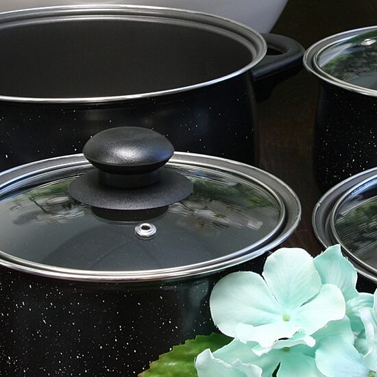 Gibson Home Casselman 7 piece Cookware Set with Bakelite Handle