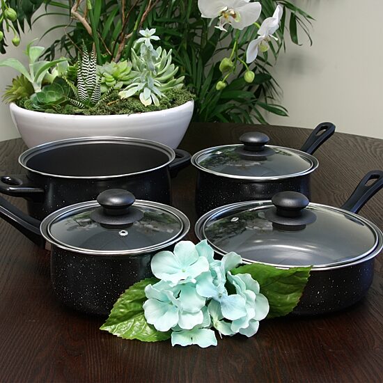 Gibson Home Casselman 7 piece Cookware Set with Bakelite Handle