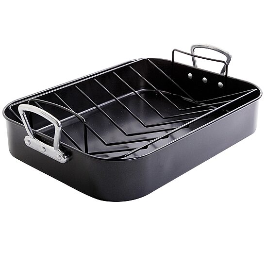 Gibson Home Broxton 2 piece Turkey Roaster & V-Rack