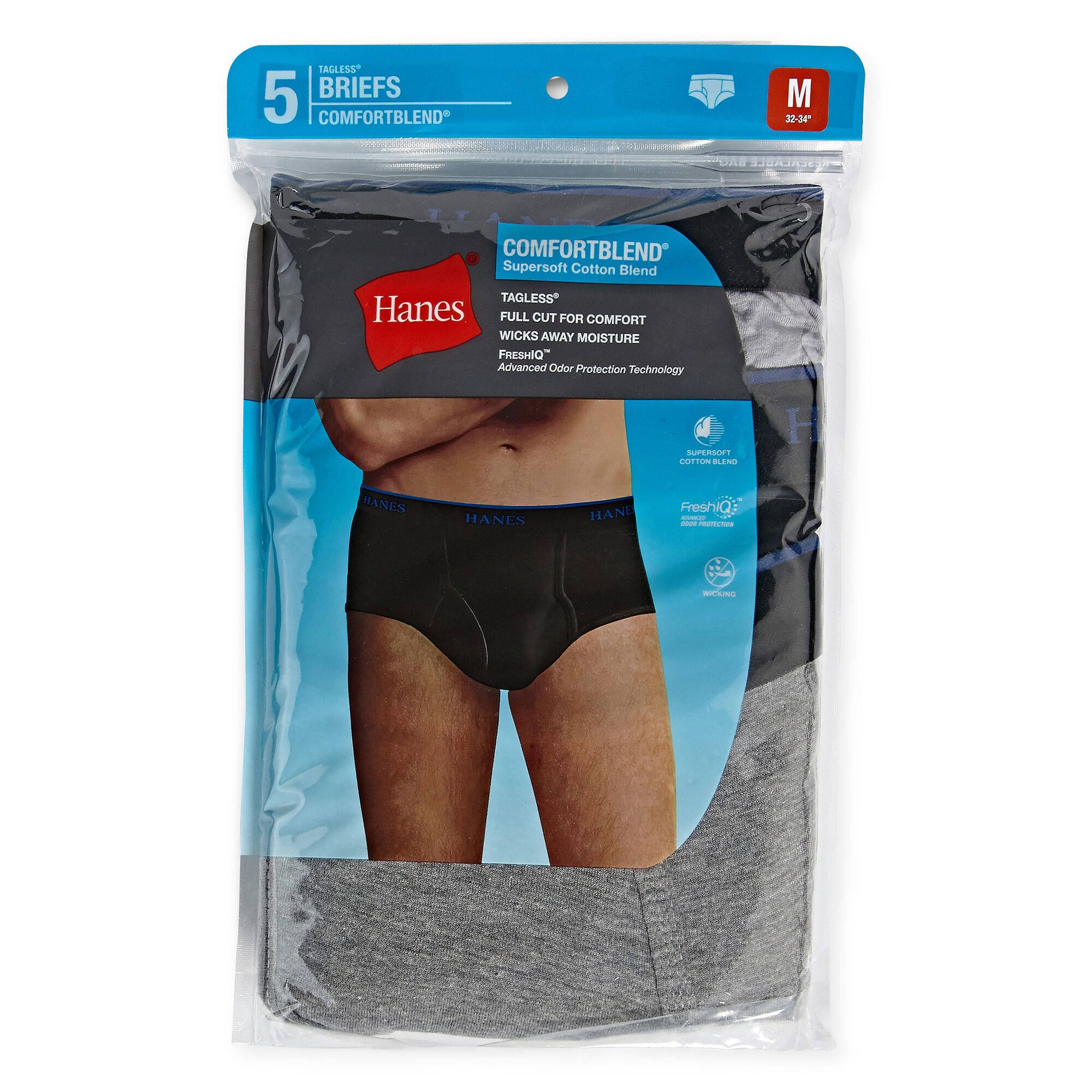 Hanes Comfortblend Mens 5 Pack Briefs Jdbfb5